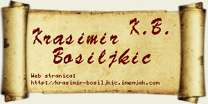 Krasimir Bosiljkić vizit kartica